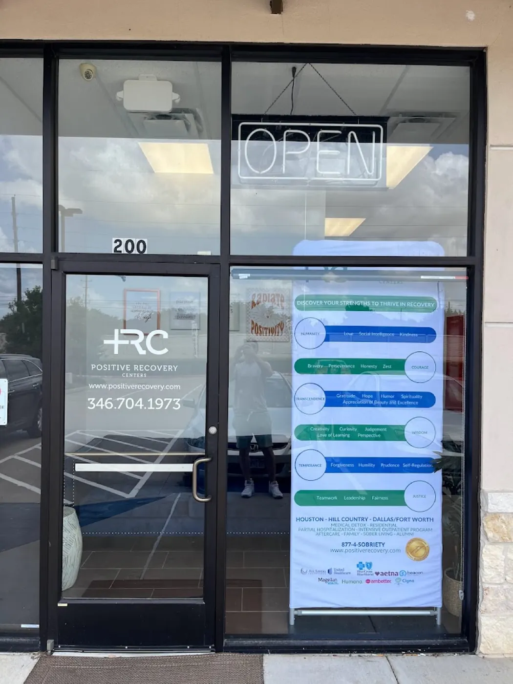 Exterior of the Positive Recovery Centers Katy / Cinco Ranch office
