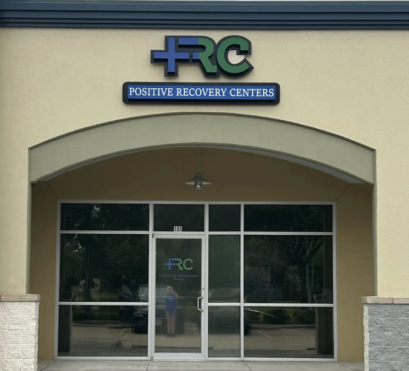Exterior of the Positive Recovery Centers Cypress office on Huffmeister Road