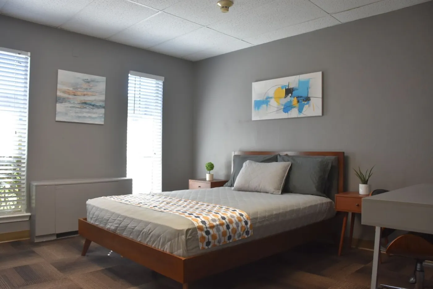 Residential bedroom at the DFW campus in Euless