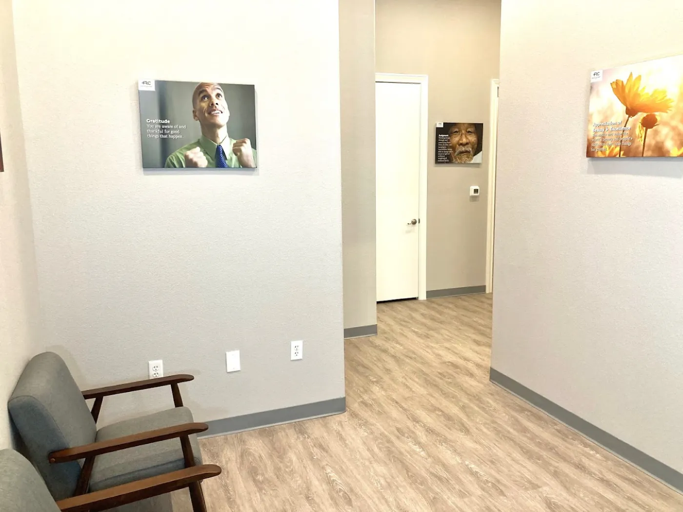 Inside the Positive Recovery Centers Woodlands office on Nursery Road