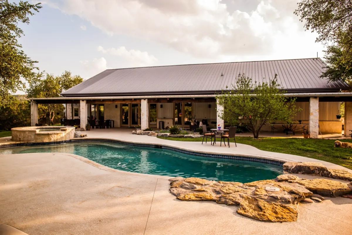 Pool at the Hill Country campus in Spicewood